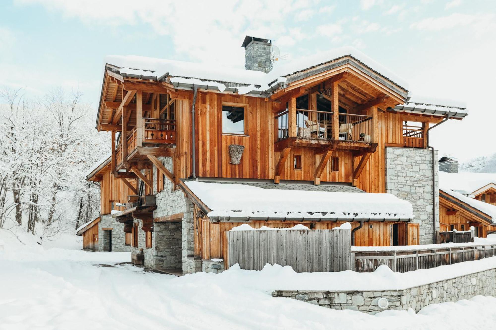 Vila Joubarbe Rose By Lodji Saint-Martin-de-Belleville Exteriér fotografie